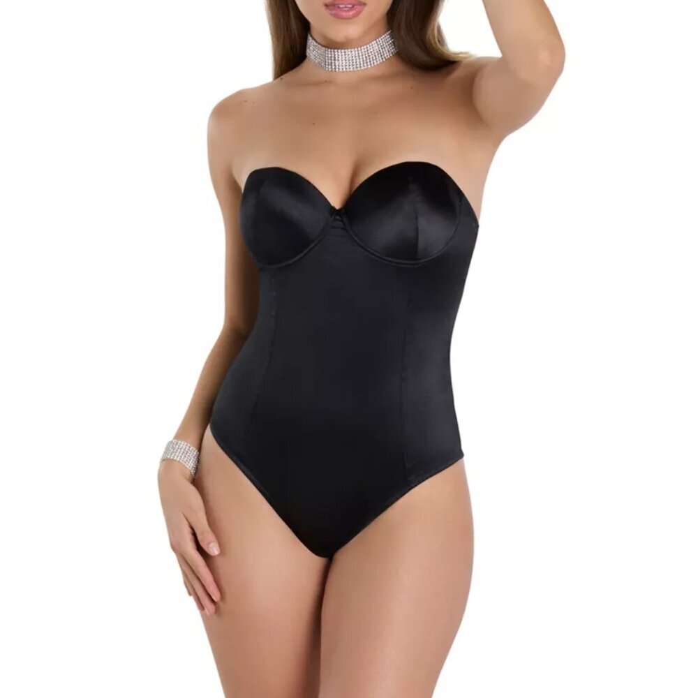 Spirit Black Strapless Bodysuit